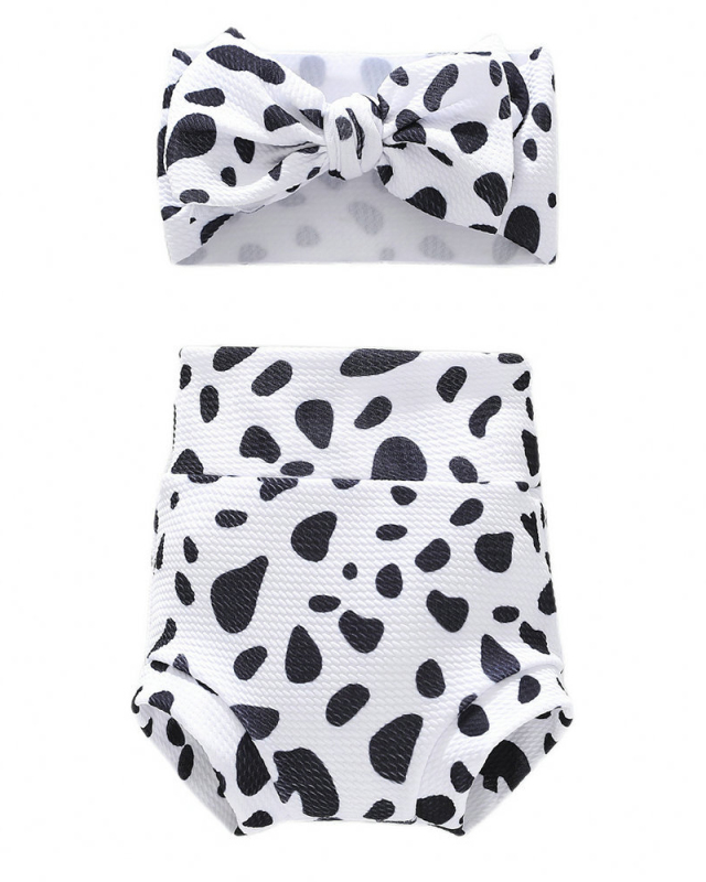 Children's Shorts Headband Set Baby Diapers Bread Shorts