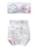 Children's Shorts Headband Set Baby Diapers Bread Shorts