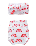 Children's Shorts Headband Set Baby Diapers Bread Shorts