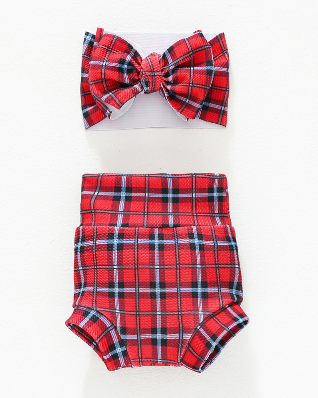 Children's Shorts Headband Set Baby Diapers Bread Shorts