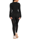 Autumn Seamless High Waist Tight Yoga Two-piece Set