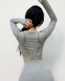 Autumn Seamless High Waist Tight Yoga Two-piece Set