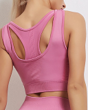 Fashion Fitness Sports Vest Leggings Nine-Point Pants Yoga Suit Two-Piece S-XL