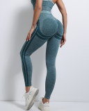 Fashion Sexy High Stretch Bra High Waist Peach Hip Lifting Yoga Two-Piece Solid Color S-L