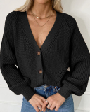 Woman Button-down Sweater Jacket Cardigan 