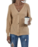 Woman Button-down Sweater Jacket Cardigan 