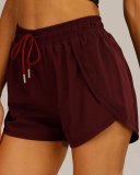 Women'S Five Pants Yoga Fitness Shorts Pants Anti-Light Running Training Shorts Double Fake Two Sports Shorts
