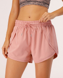 Women'S Five Pants Yoga Fitness Shorts Pants Anti-Light Running Training Shorts Double Fake Two Sports Shorts