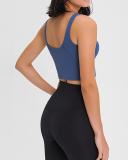 Fashion New Shockproof Running High-Strength Beautiful Back Sports Underwear Solid Color 4-12