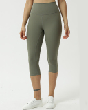 Double-sided Yoga Pants Women Elastic High Waist Seven-point Fitness Tight Gym Sport Running Butt Lifting Leggings