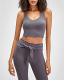Fashion New Shockproof Running High-Strength Beautiful Back Sports Underwear Solid Color 4-12