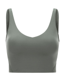 Fashion New Shockproof Running High-Strength Beautiful Back Sports Underwear Solid Color 4-12