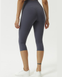 Double-sided Yoga Pants Women Elastic High Waist Seven-point Fitness Tight Gym Sport Running Butt Lifting Leggings