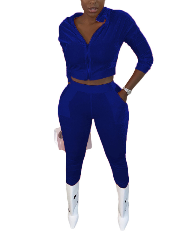 New Zipper Sports Suit Cardigan Autumn And Winter 