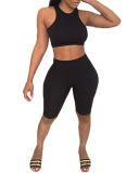 Women's Fashion New Sports Vest Yoga Two-Piece Solid Color S-XL