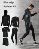 5 Pcs/Set Men's Compression Sportswear Suits Quick Dry Plus Size