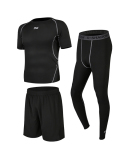 5 Pcs/Set Men's Compression Sportswear Suits Quick Dry Plus Size