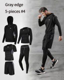 5 Pcs/Set Men's Compression Sportswear Suits Quick Dry Plus Size