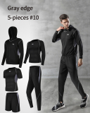 5 Pcs/Set Men's Compression Sportswear Suits Quick Dry Plus Size