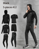 5 Pcs/Set Men's Compression Sportswear Suits Quick Dry Plus Size