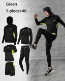 5 Pcs/Set Men's Compression Sportswear Suits Quick Dry Plus Size