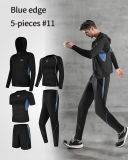 5 Pcs/Set Men's Compression Sportswear Suits Quick Dry Plus Size