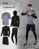 5 Pcs/Set Men's Compression Sportswear Suits Quick Dry Plus Size