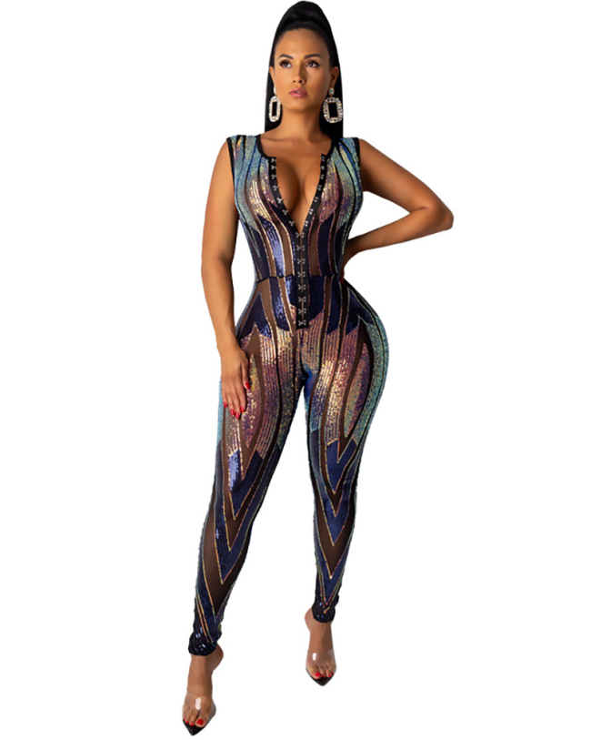 Sequin Women Fashion Jumpsuit