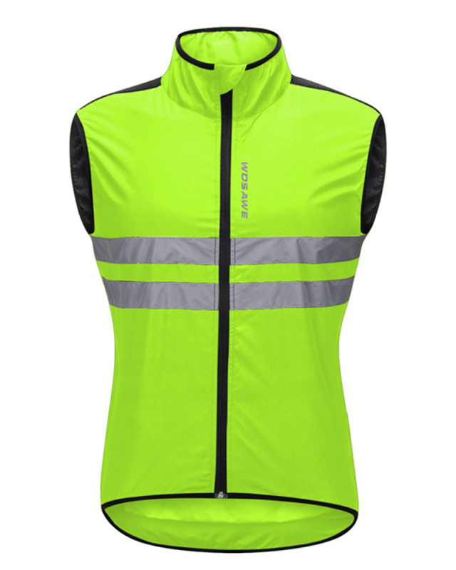 High Visibility Cycling Vest Reflective MTB Sleeveless Windproof Windbreaker Bike Bicycle Jersey Safety Vest Wind Coat