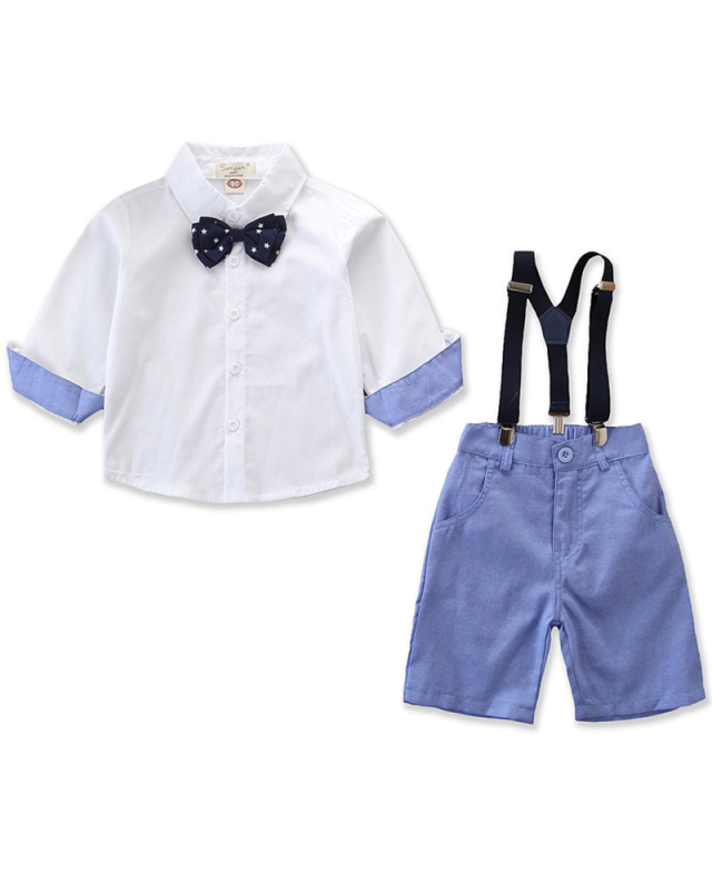 Gentleman Boys Spring Shirt Strap Set