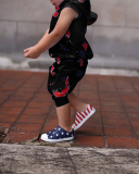 Children's Pullover Tie-Dye Sleeveless Hooded Two-Piece Set