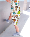 New Trendy Kids Cartoon Print Short-Sleeved Two-Piece Set