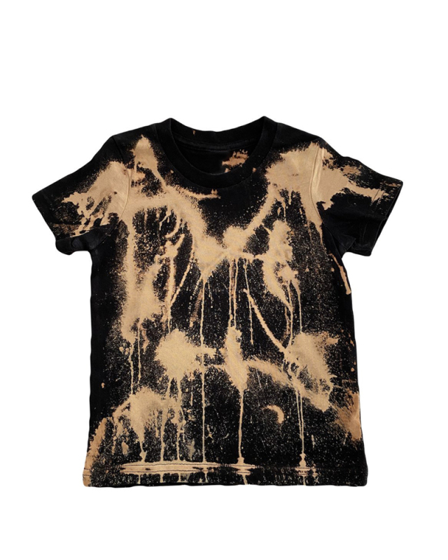 Summer New Children's Bright Gold Printed T-shirt Short-Sleeved Top