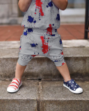 Children's Pullover Tie-Dye Sleeveless Hooded Two-Piece Set