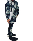 Pullover Tie-Dye Fashion Sports Trend Children's Two-Piece Set
