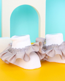 Girls Princess Style Kids Baby Lace Side Short Socks