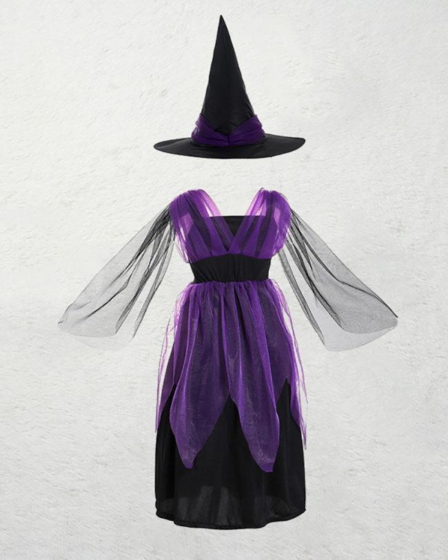 Children's Anime Costumes Witch Cosplay Halloween Costumes