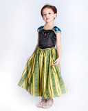 Summer Frozen Girls Anna Slim Halloween Princess Dress