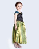 Summer Frozen Girls Anna Slim Halloween Princess Dress