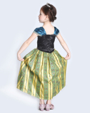 Summer Frozen Girls Anna Slim Halloween Princess Dress
