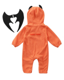 Fall and Winter Baby Jumpsuit Halloween Pumpkin Hooded Performance Costume Outing Costume