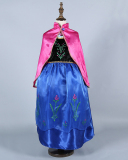 Frozen Anna Long-Sleeved Princess Dress and Cape Two-Piece Set