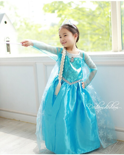 Children Trendy Frozen Anna Princess Dress 
