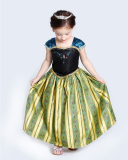 Summer Frozen Girls Anna Slim Halloween Princess Dress