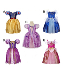 New Cinderella Short Sleeve Children's Dress