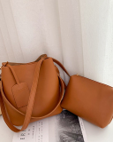 New Fashion One-Shoulder Simple Portable Messenger Large-Capacity Retro Bucket Bag