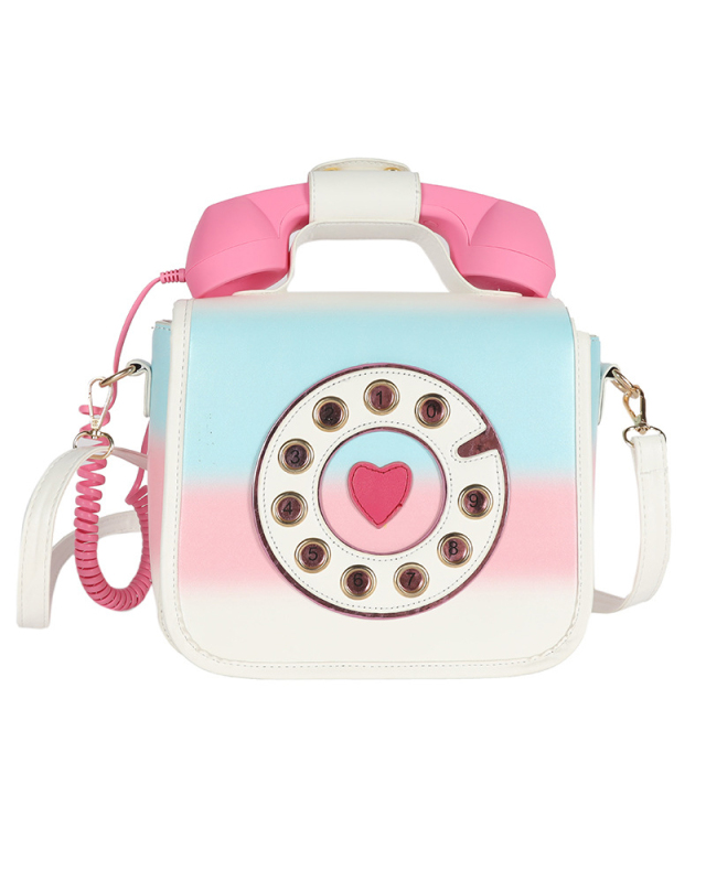 Female Fashion Creative Gradient Color Funny Simulation Phone Messenger Bag