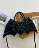 Female Fashion Creative Spoof Fun Halloween Bat Tide PU Messenger Bag