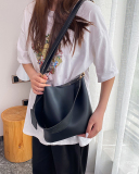New Fashion One-Shoulder Simple Portable Messenger Large-Capacity Retro Bucket Bag