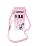Female Fashion Creative Funny Small Fresh Lemon Strawberry Fruit Milk Box Messenger Bag